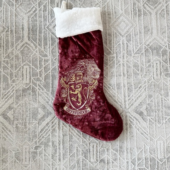 Pottery Barn | Harry Potter Gryffindor Burgundy Christmas Stocking - Picture 5 of 8